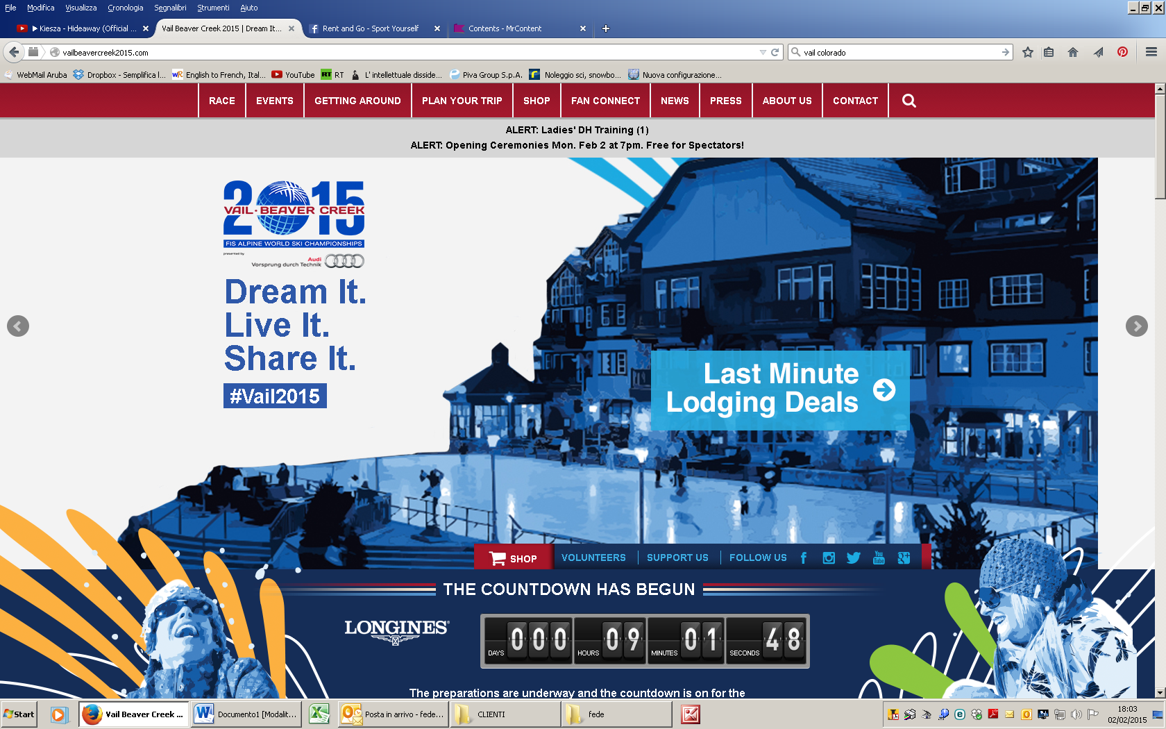 VAIL 2015: SI PARTE!!!