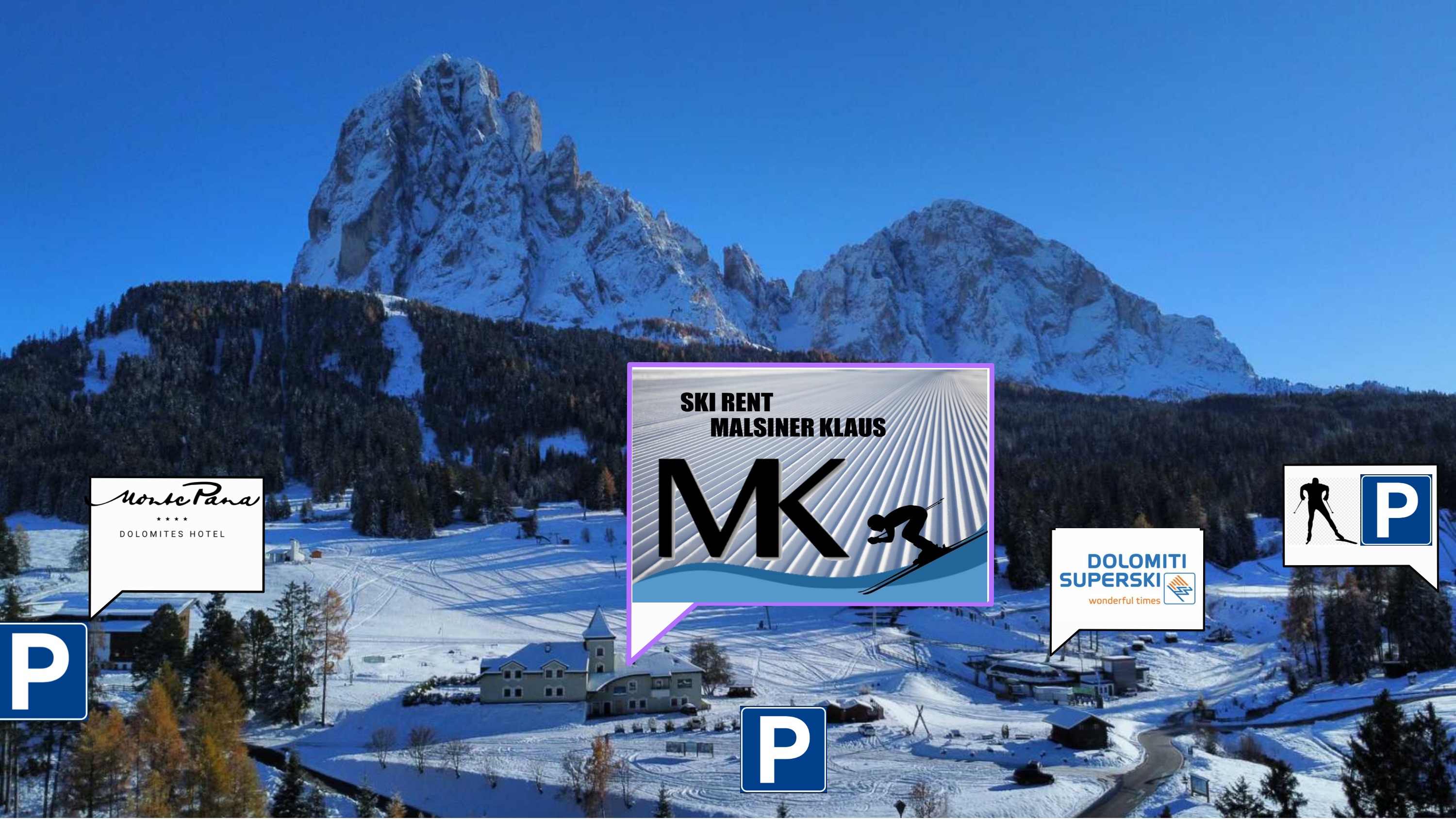 Noleggio sci Santa Cristina / St. Christina - Val Gardena / Grödnertal - MK Rent Monte Pana - Foto 0